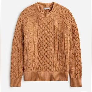 J.Crew Cable-knit crewneck sweater- Brand New with Tags